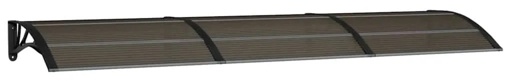 vidaXL Στέγαστρο Πόρτας Μαύρο 300 x 75 εκ. από Πολυκαρβονικό