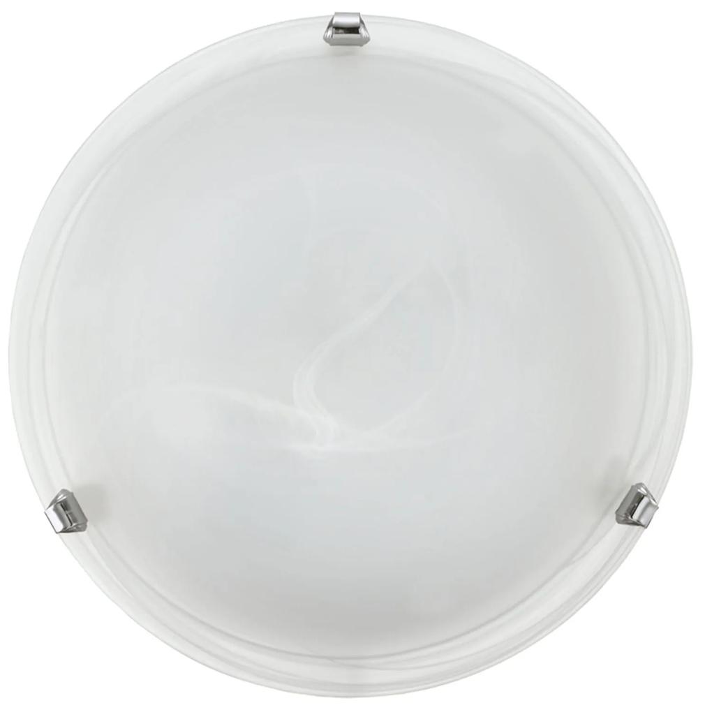 Φωτιστικό Οροφής Salome 7184 White-Silver Eglo Μέταλλο,Γυαλί