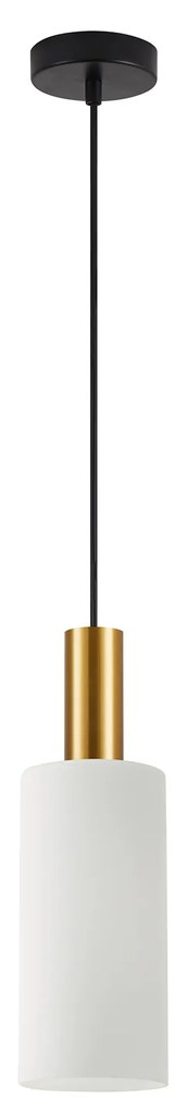 Φωτιστικό Οροφής  SE21-GM-4-GL3 ADEPT TUBE Gold Matt Pendant White Glass+ - 77-8652 - 51W - 100W - 77-8652