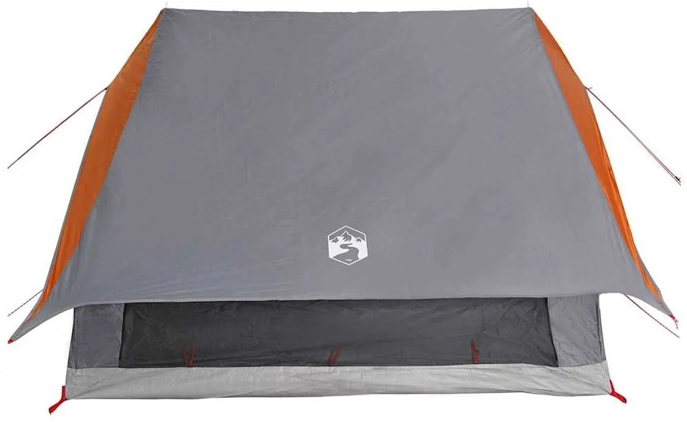 vidaXL Σκηνές Γκρι και πορτοκαλί 256 x 266 x 185 εκ Πολυεστέρας