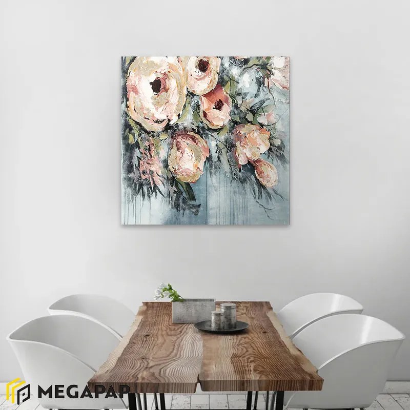 ΠΙΝΑΚΑΣ ΣΕ ΚΑΜΒΑ "ROSES" MEGAPAP ΨΗΦΙΑΚΗΣ ΕΚΤΥΠΩΣΗΣ 100X100X3ΕΚ.