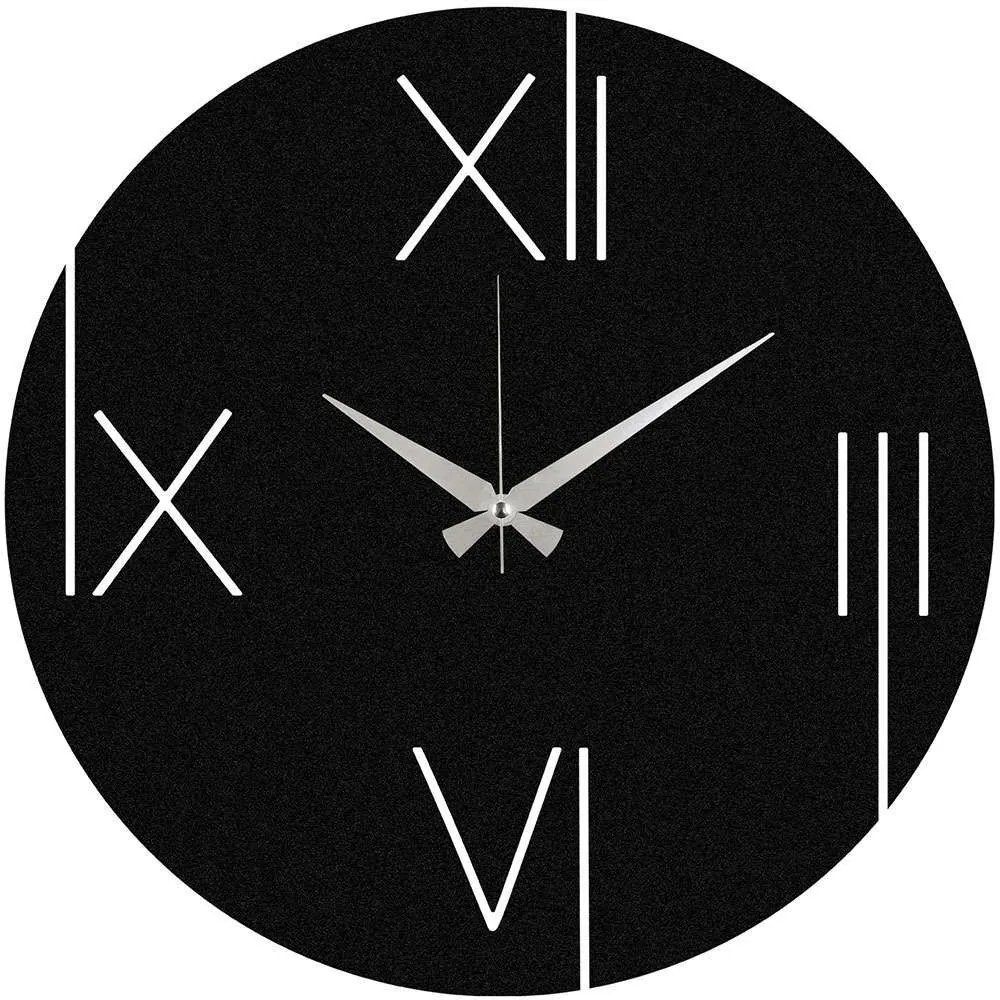 Ρολόι Τοίχου One 279ENZ1831 Φ48cm Black Wallity Metal