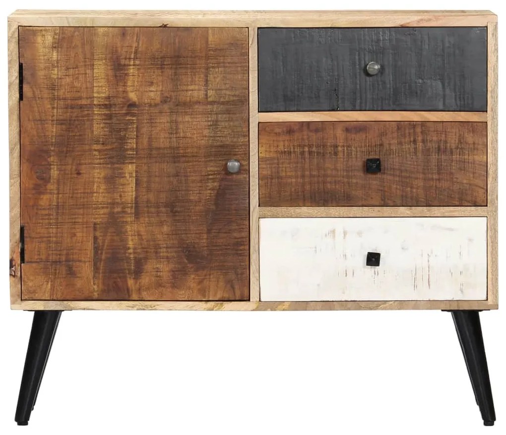 vidaXL Ντουλάπι με Συρτάρια 88 x 30 x 73 εκ. από Μασίφ Ξύλο Μάνγκο