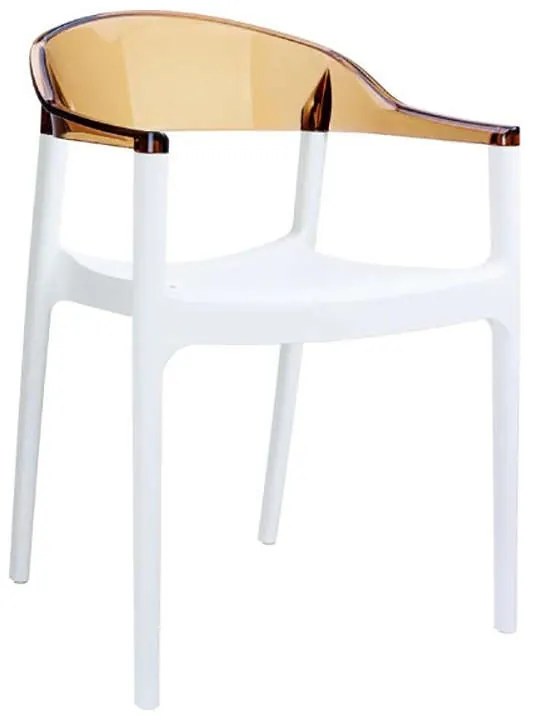 SIESTA CARMEN WHITE/AMBER ΠΟΛΥΘΡΟΝΑ 49X53X45-79εκ.32.0111