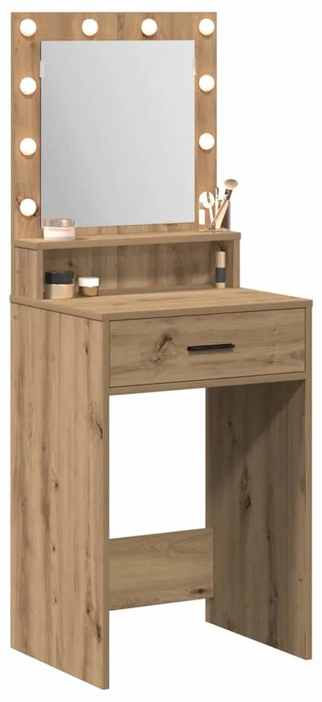 vidaXL Κομοδίνο artisan δρυς 50 x 41 x 135 εκ Επεξεργασμένο ξύλο