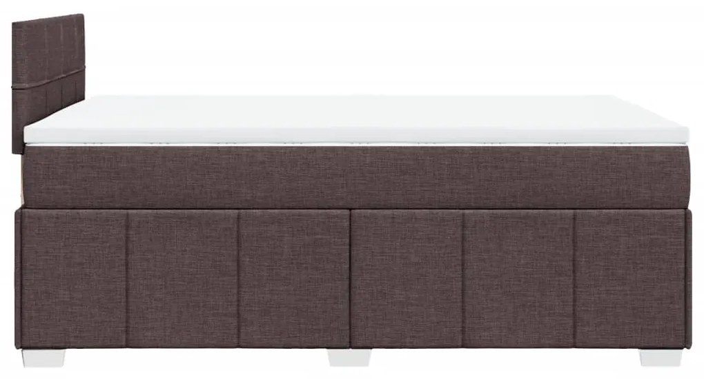 ΚΡΕΒΑΤΙ BOXSPRING ΜΕ ΣΤΡΩΜΑ ΣΚΟΥΡΟ ΚΑΦΕ 120X200 ΕΚ. ΥΦΑΣΜΑΤΙΝΟ 3289338