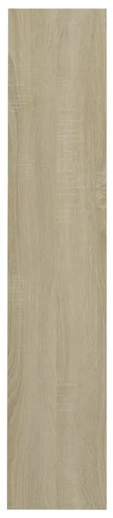 vidaXL Παπουτσοθήκη Τοίχου Sonoma Δρυς 60x18x90 εκ. Μοριοσανίδα