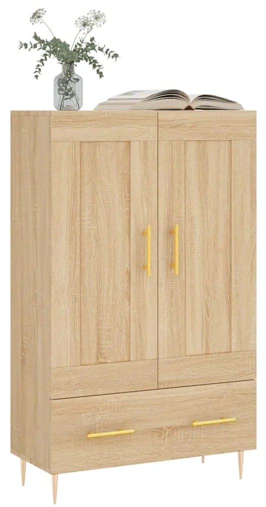 vidaXL Ντουλάπα Sonoma Δρυς 69,5 x 31 x 115 εκ. από Επεξεργασμένο Ξύλο