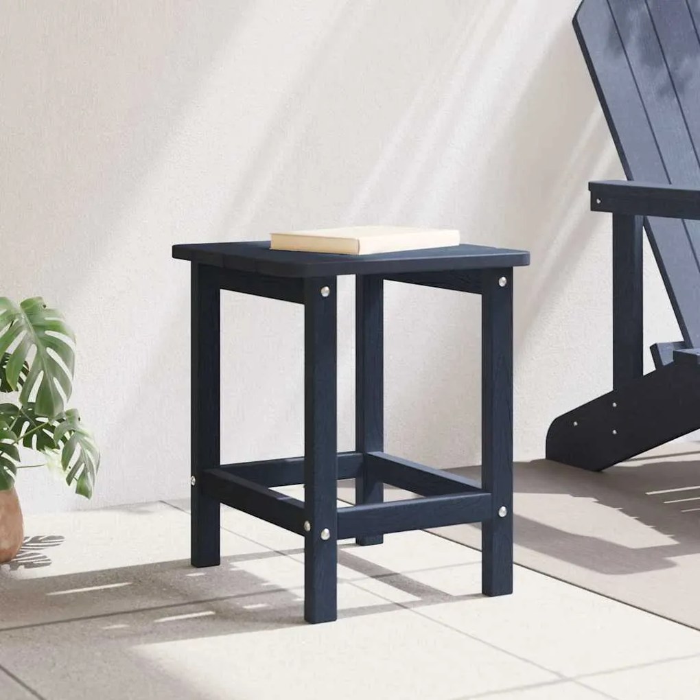 vidaXL Adirondack Τραπέζι Πλευρό Ναυτικό Μπλε 38x38x46 εκ. από HDPE