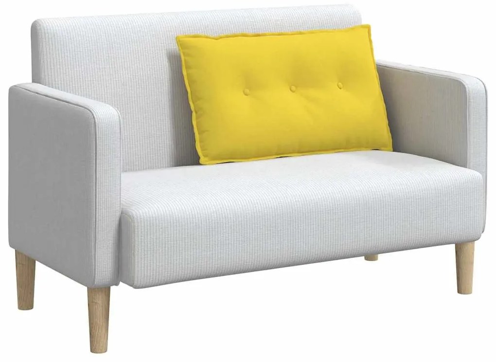 vidaXL Μαξιλάρι Πλάτης Απαλό Κίτρινο 80 x 19 x 50 εκ ύφασμα