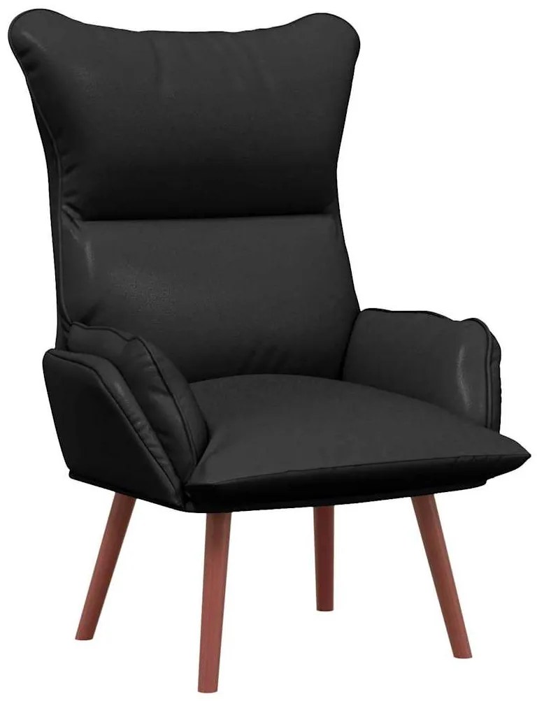 vidaXL Χαλαρωτική Πολυθρόνα Μαύρο 69 x 74 x 93 εκ. Τεχνητό δέρμα