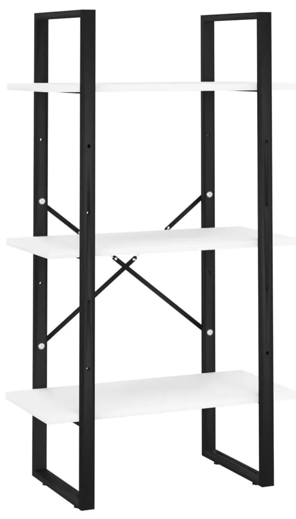 vidaXL Βιβλιοθήκη με 5 Ράφια Λευκή 60 x 30 x 175 εκ. από Επεξ. Ξύλο