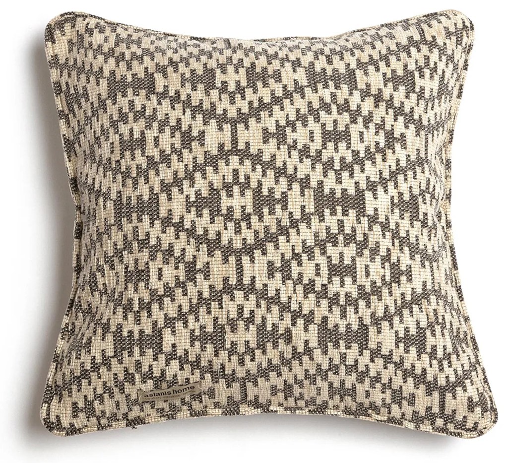 Διακοσμητική Μαξιλαροθήκη (45x45) Aslanis Home Akritas Μπεζ-Άμμου