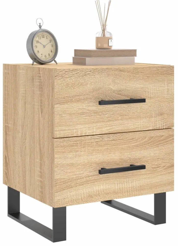 vidaXL Κομοδίνο Sonoma Δρυς 40 x 35 x 47,5 εκ. από Επεξεργασμένο Ξύλο