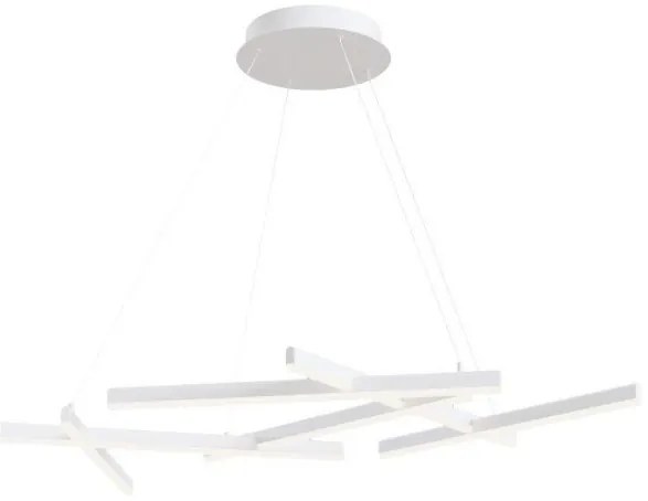 Κρεμαστό Φωτιστικό Οροφής Line MOD016PL-L75 LED 75W Maytoni-MOD016PL-L75W-Λευκό MOD016PL-L75W