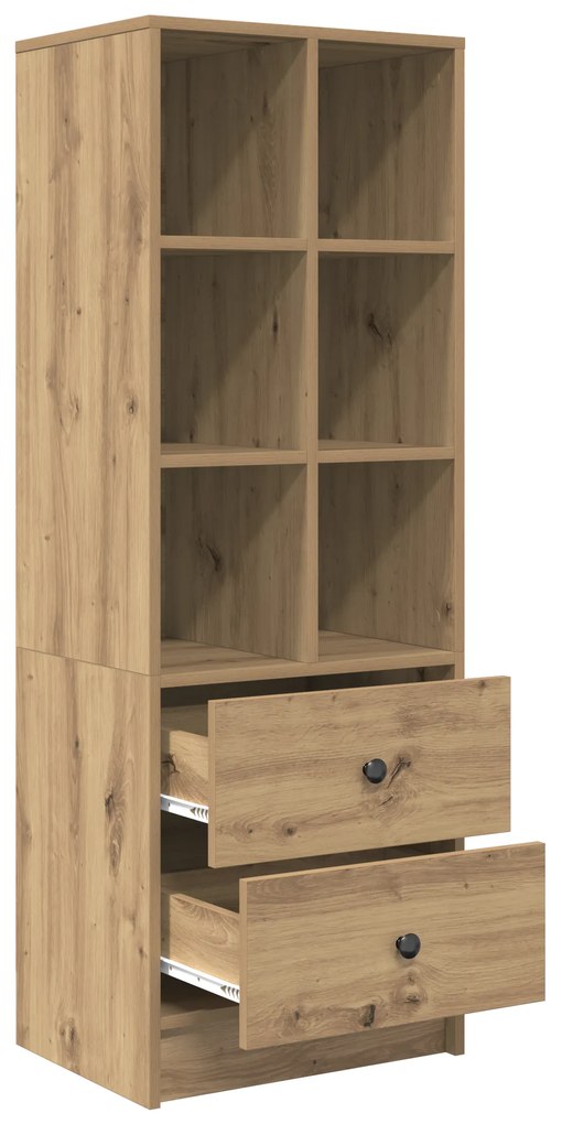 vidaXL Μονάδα Ραφιών Artisan Oak Artisan Oak Επεξεργασμένο ξύλο Μεσαίο