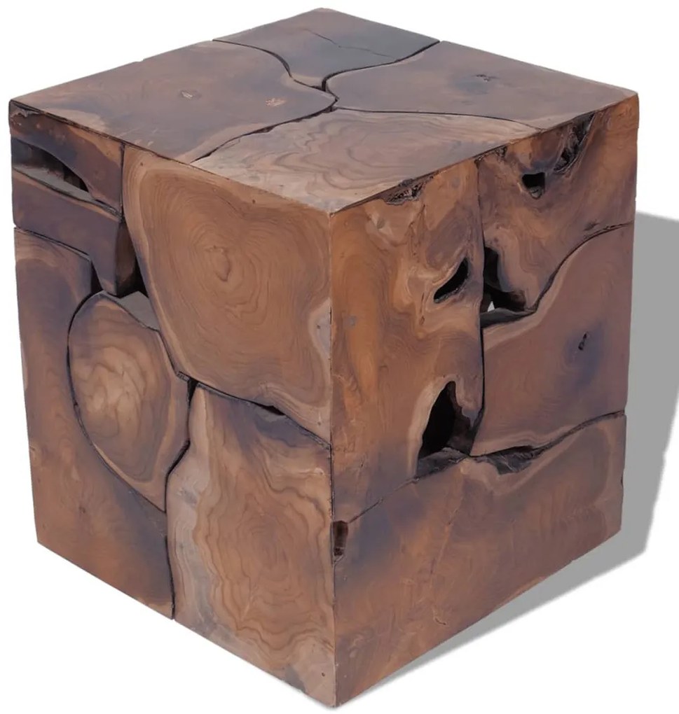 vidaXL Σκαμπό 4 τεμ. Καφέ 40x40x45 εκ. από Μασίφ Ξύλο Teak