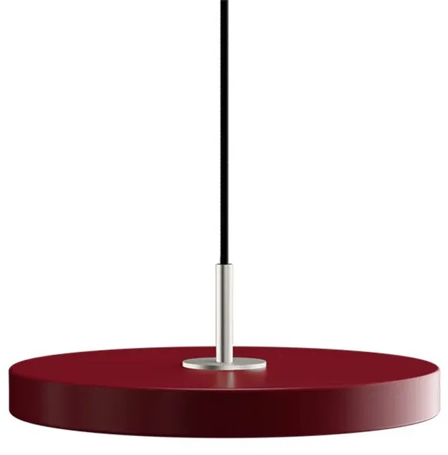 Φωτιστικό Οροφής Asteria Mini Steel 2210C4174 Φ31x3.3cm Led 900lm 14W 3000k Ruby Red Umage