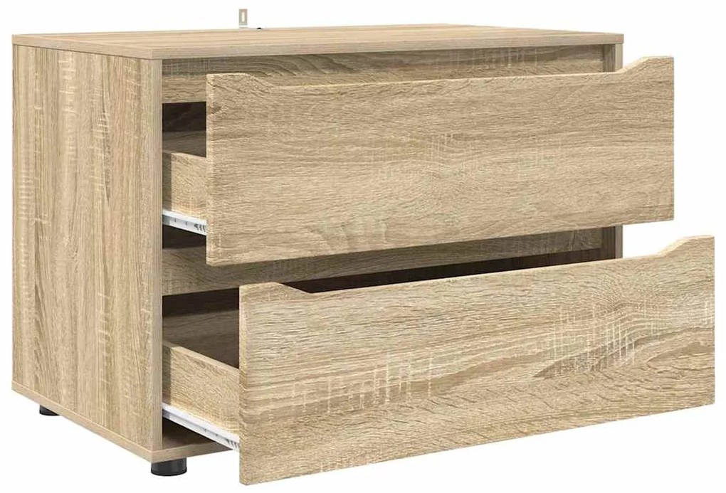 vidaXL Ντουλάπι αποθήκευσης Δρύς Sonoma 80 x 48 x 57 εκ