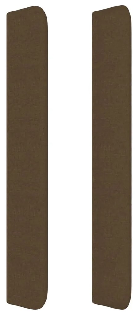 Κεφαλάρι με Πτερύγια Σκούρο Καφέ 83x16x118/128 εκ. Υφασμάτινο 3119417