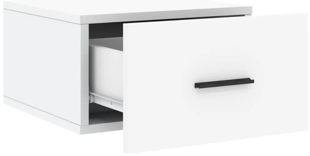 vidaXL Κομοδίνα Επιτοίχια 2 τεμ. Λευκά 35x35x20 εκ.