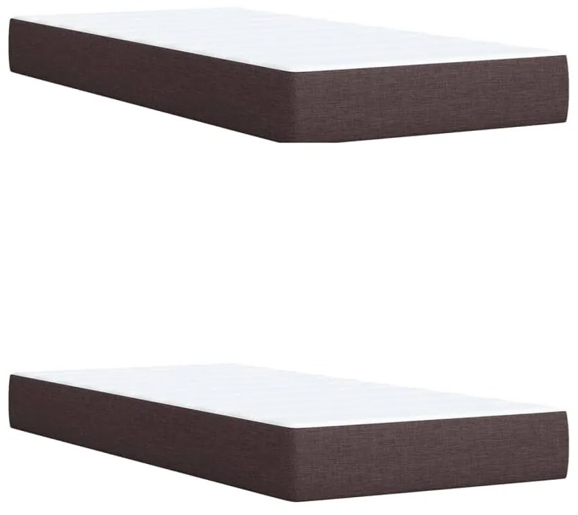 ΚΡΕΒΑΤΙ BOXSPRING ΜΕ ΣΤΡΩΜΑ ΣΚΟΥΡΟ ΚΑΦΕ 200X200 ΕΚ. ΥΦΑΣΜΑΤΙΝΟ 3292166