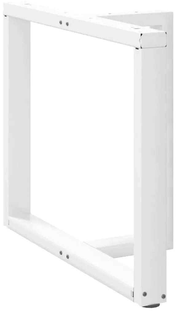 vidaXL Πόδια Τραπεζαρίας σε Σχήμα Τ, 2 τεμ. Λευκά 100x35x(72-73) εκ. Ατσάλι