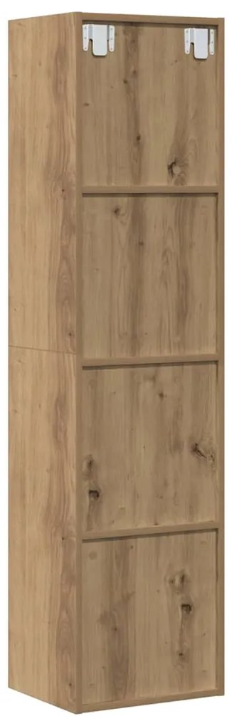 vidaXL Ντουλάπι βιβλίου/ΤV Ντουλάπι Artisan Oak 36x30x143cm