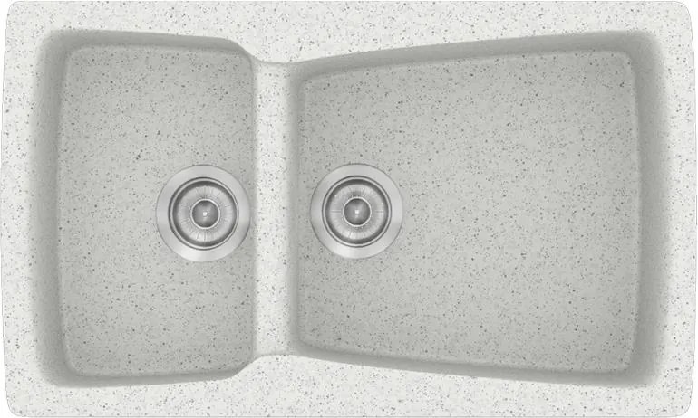 Νεροχύτης Κουζίνας Sanitec Classic 320 Ένθετος 79x50 εκ. - Granite White