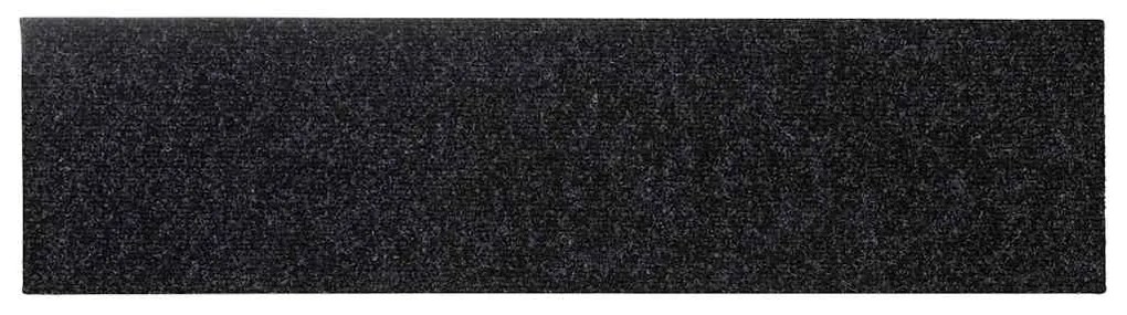 vidaXL Αυτοκόλλητα Πατάκια Σκαλιών 30 τεμ. 76x20 εκ. Μαύρα Ορθογώνια