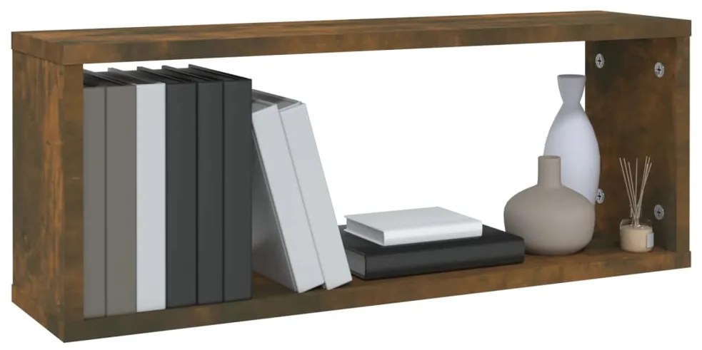 vidaXL Ραφιέρες Τοίχου Κύβοι 6 τεμ. Καπν. Δρυς 60x15x23 εκ. Επεξ. Ξύλο
