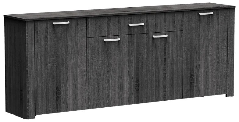 Μπουφές Kinley pakoworld σε ανθρακί-wenge απόχρωση 210x40x82εκ
