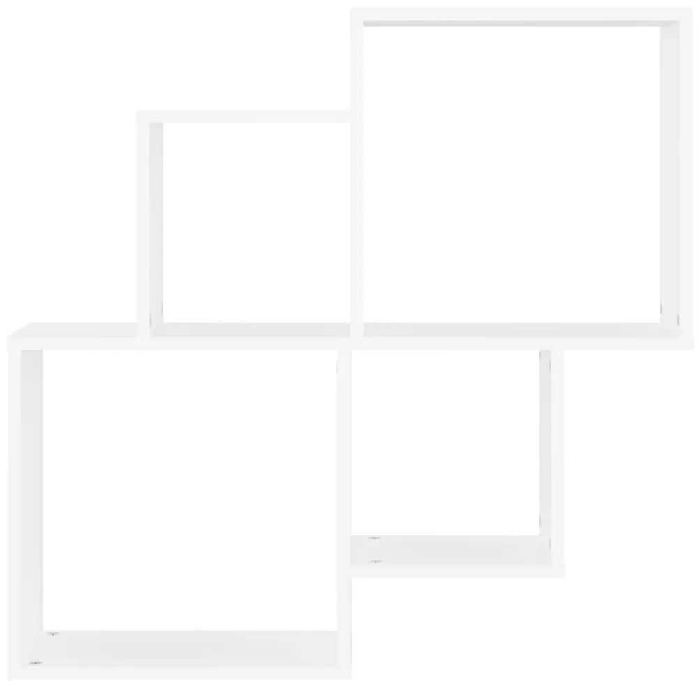 Ράφι Κύβος Τοίχου Λευκό 80 x 15 x 78,5 εκ. από Μοριοσανίδα - Λευκό