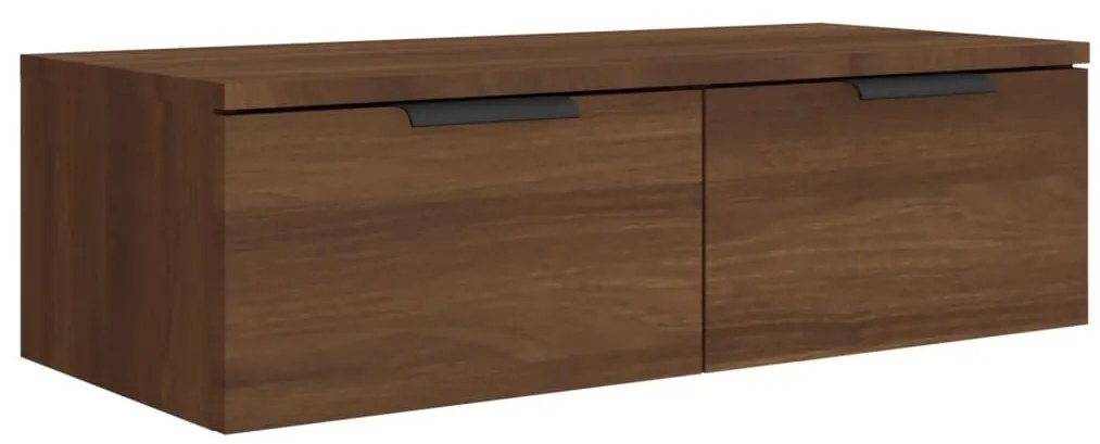 vidaXL Ντουλάπια Τοίχου 2 τεμ. Καφέ δρυς 68x30x20 εκ. Επεξ. Ξύλο