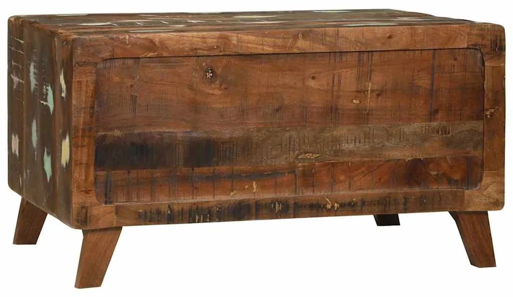 vidaXL Τραπεζάκι σαλονιού Πολύχρωμο Στερεό Ανακτηθέν Ξύλο