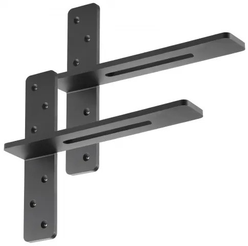 VEVOR 2 Pcs Shelf Brackets 14 inch / 355.6 mm Heavy Duty Floating Shelf Brackets