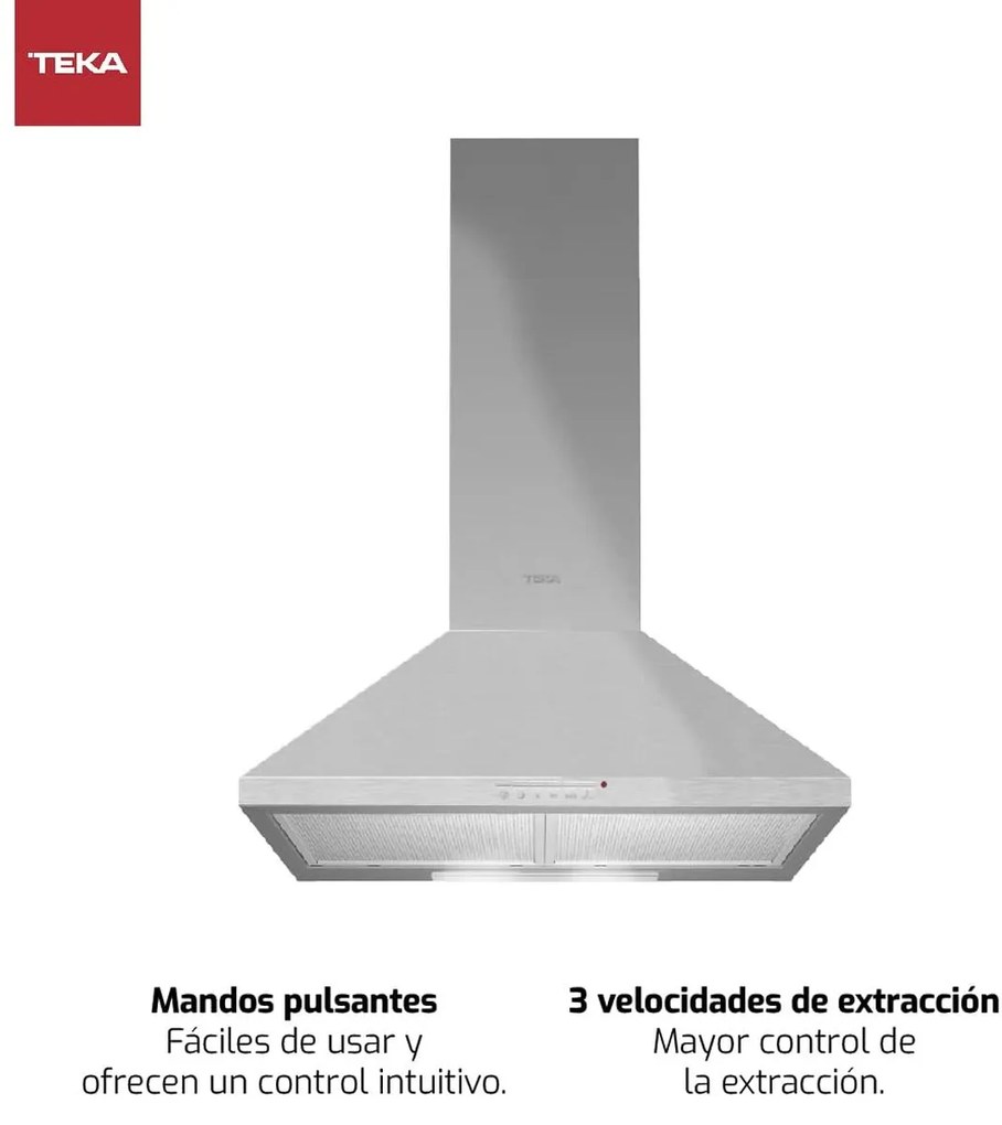 Συμβατικός Απορροφητήρας Teka DBB70 INOX Ασημί Χάλυβας