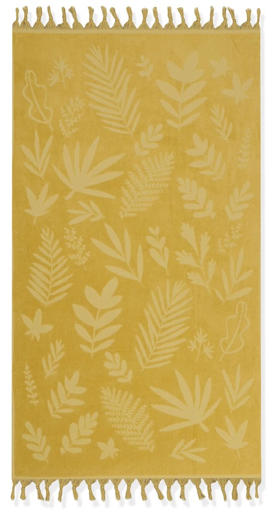 Πετσέτα Θαλάσσης Ζακάρ Tropicana Yellow 80x160 Nef-Nef Homeware