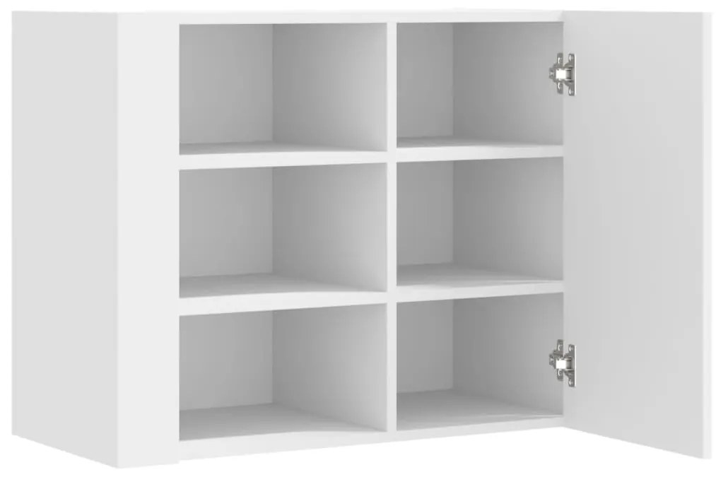 vidaXL Ντουλάπι Τοίχου Λευκό 75 x 35 x 60 εκ. από Επεξεργασμένο Ξύλο