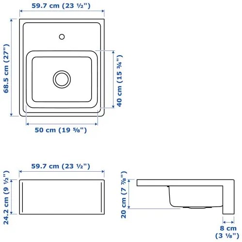 BREDSJÖN νεροχύτης 703.743.74