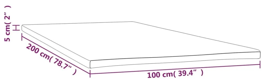 Ανώστρωμα 100x200x5 εκ. - Λευκό