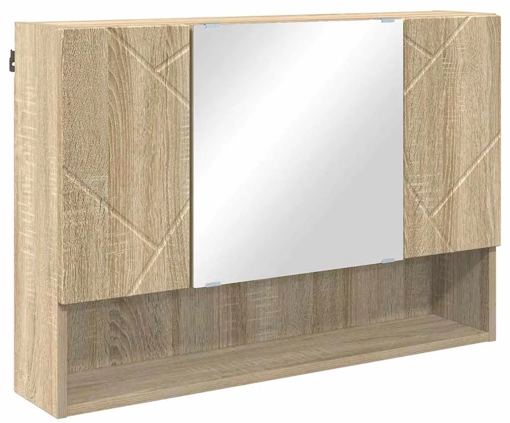 vidaXL Σετ Επίπλων Μπάνιου με ράφι 4 pcs Sonoma Δρυς 30 x 35 x 192 εκ.