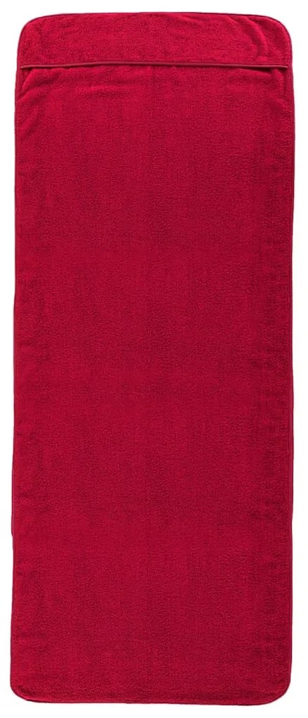 vidaXL Πετσέτες Θαλάσσης 6 τεμ. Μπορντό 60 x 135 εκ. Ύφασμα 400 GSM
