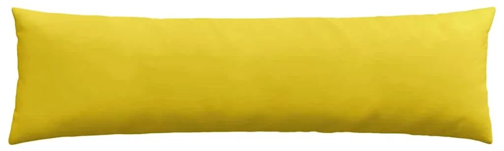 vidaXL Μαξιλάρι Καναπέ 2 pcs Κίτρινο 145 x 40 εκ. Υφασμάτινο Κορντουρά