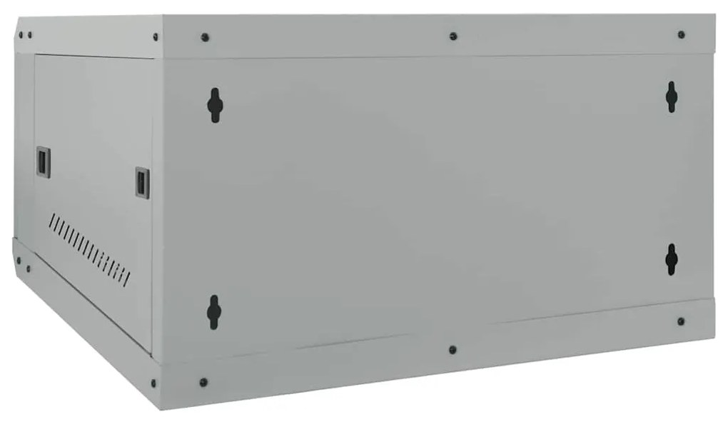 vidaXL Ντουλάπα δικτύου με αποθήκευση Γκρι 53 x 60 x 30 εκ Ατσάλι