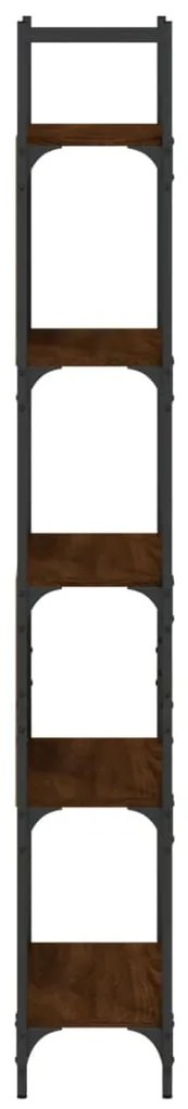 vidaXL Βιβλιοθήκη 5 Επιπέδων Καφέ Δρυς 60,5x24x166,5εκ. Επεξεργ. Ξύλο