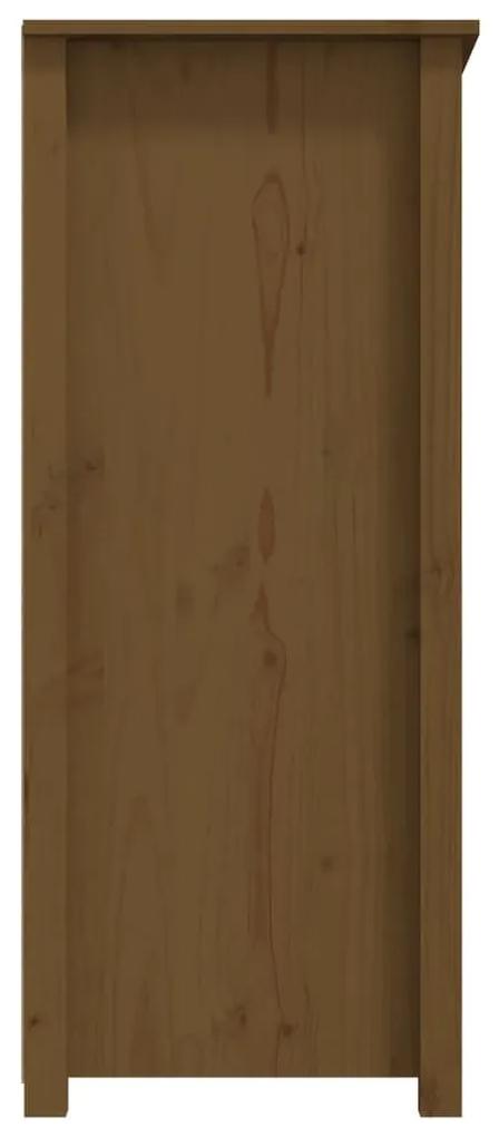 Ντουλάπι Καφέ Μέλι 83x41,5x100 εκ. από Μασίφ Ξύλο Πεύκου - Καφέ