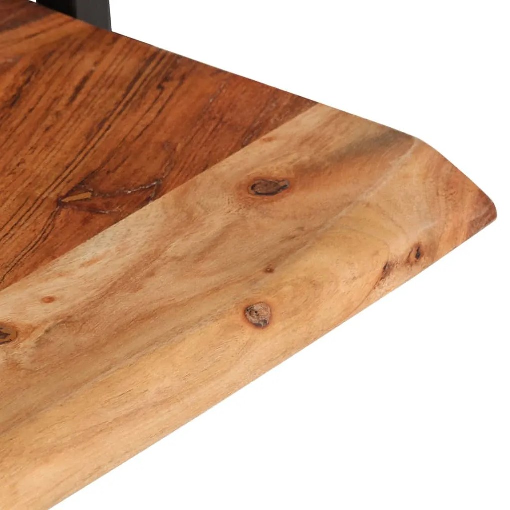 vidaXL Ράφια Τοίχου 2 Τεμ. 40x24x35 εκ. Μασίφ Ξύλο Ακακίας &amp; Ατσάλι