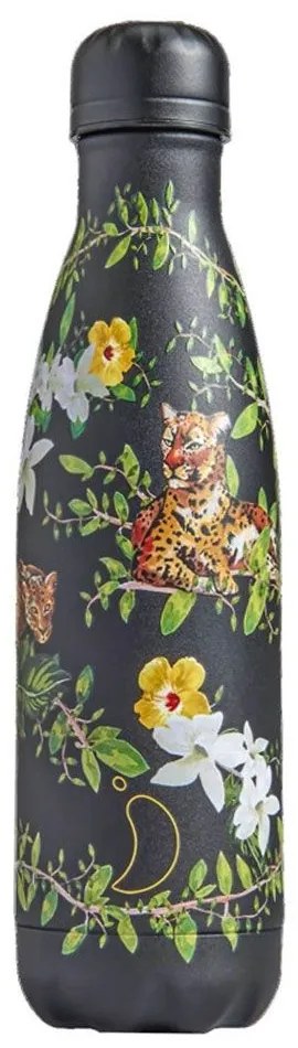 Θερμός Tropical Flowering Leopard 500ml Black-Multi Chilly’s Stainless Steel