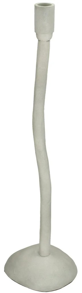Κηροπήγιο ArteLibre Ιβουάρ Αλουμίνιο 14x13x52cm-05153677